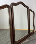 Mirror Antique French Triple Dressing Table Mirror Wood Carved Frame LOT 23153