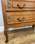 Chest of Drawers Vintage French Louis Oak 3 Drawers Carved Cabinet LOT 62508