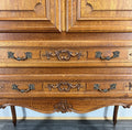 Cabinet Vintage French Louis XVI Oak Sideboard Carved Panels Cupboard LOT 45075