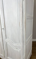Wardrobe Vintage French Louis XVI Shabby Chic Four Door Oak Armoire LOT 616514