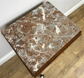 Bedside Table Antique French Art Deco Marble Top Oak Cabinet Nightstand LOT 62389