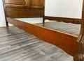 Bed Vintage French Louis XVI Style Oak Double Frame Carved Headboard LOT 27588