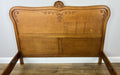 Bed Vintage French Louis XVI Double Bed Frame Oak Carved Headboard LOT 48754
