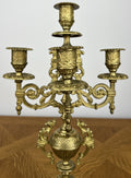 Pair of Candelabras Vintage French Style 5 Arm Ornate Candle Holders LOT 60605