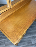 Vintage Dressing Table with mirror French Louis Oak Vanity Table Makeup LOT 45614