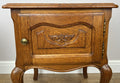 Pair of Bedside Tables Vintage French Louis Oak Nightstands Cabinets LOT 62116