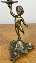 Candelabra Vintage French Cherub 5 Arm Ornate Candle Holder LOT 605711