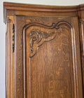 Wardrobe Vintage French Louis XVI Style Oak Four Door Carved Armoire LOT 61137