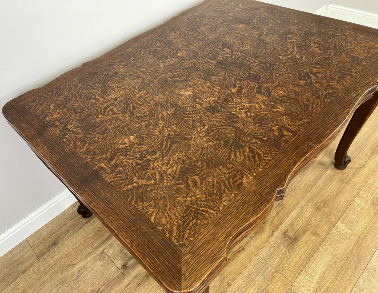 Dining Table Vintage French Louis XVI Carved Oak Extendable Table LOT 635411