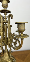 Pair of Candelabras Vintage French Style 5 Arm Ornate Candle Holders LOT 60705