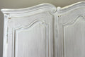 Wardrobe Vintage French Louis XVI Shabby Chic Four Door Oak Armoire LOT 61653
