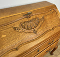 Secretaire Writing Desk Vintage French Louis Oak Rare Bureaux Cabinet LOT 63198