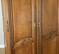 Wardrobe Vintage French Louis XVI Style Oak Four Door Carved Armoire LOT 61134