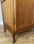 Wardrobe Vintage French Louis XVI Style Oak Two Door Carved Armoire LOT 48524