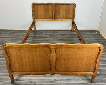 Bed Vintage French Louis XVI Single Bed Frame Carved Headboard LOT 47030