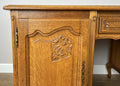Cabinet Vintage French Louis XIV Style Carved Oak 8 Drawers Sideboard LOT 6460