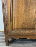 Wardrobe Vintage French Louis XVI Oak Double Door Carved Armoire LOT 48027