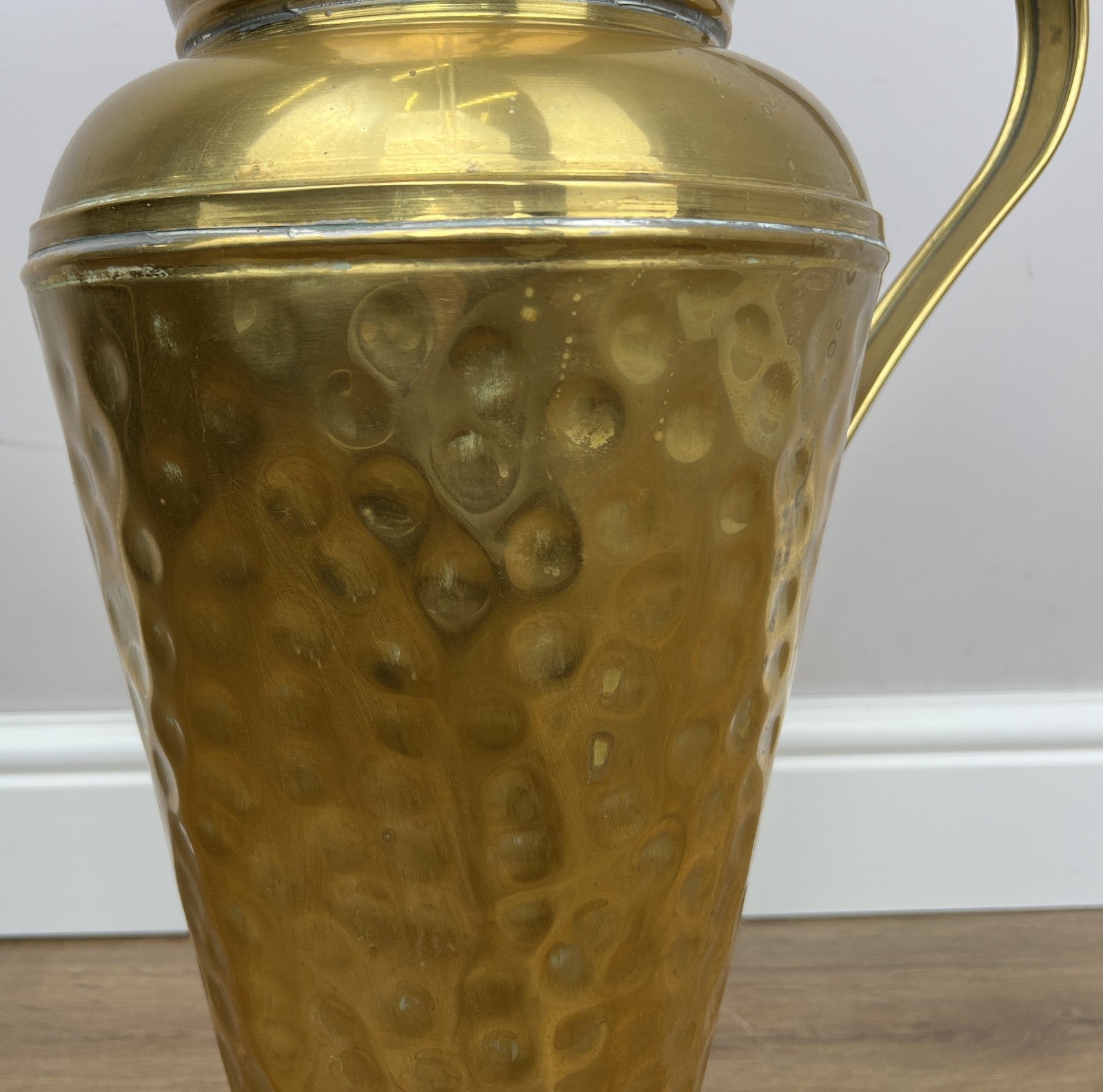 Umbrella Stand Vintage Style Brass Hall Stick Holder Hammered Finish LOT 60205
