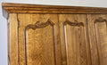 Wardrobe Vintage French Style Oak Five Door Carved Armoire Cabinet LOT 61113