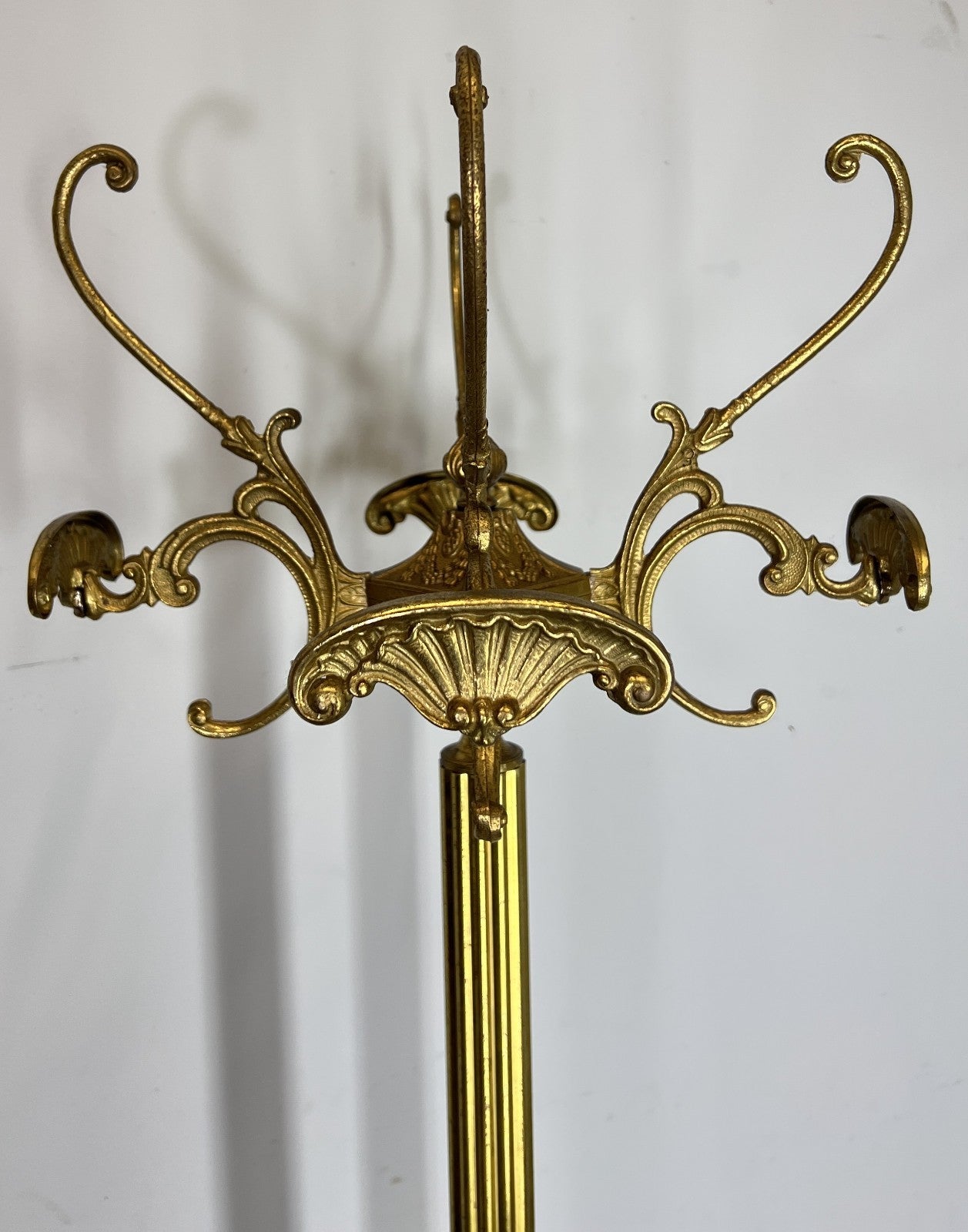 Coat Stand Vintage French Style Brass Floor Coat Rack LOT 474211