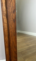 Mirror Antique French Style Wall Mirror Oak Carved Decorative Frame LOT 61856