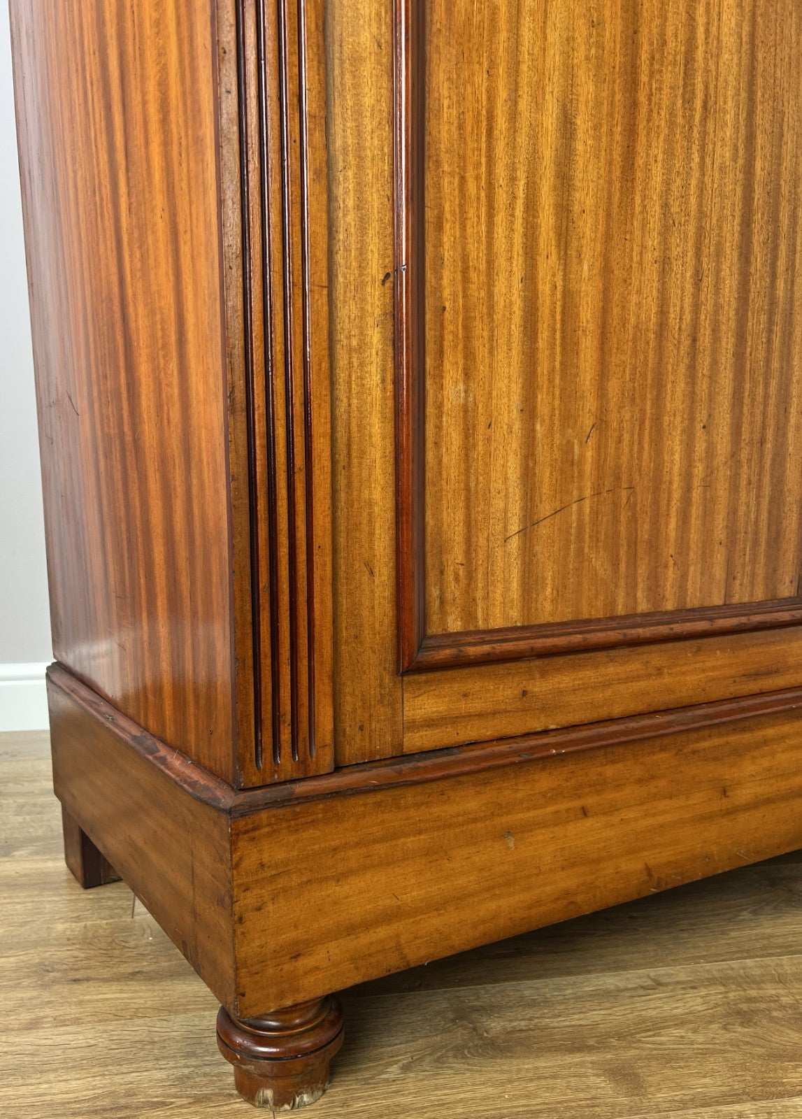Wardrobe Antique French Style Two Door Mahogany Carved Armoire LOT 61567