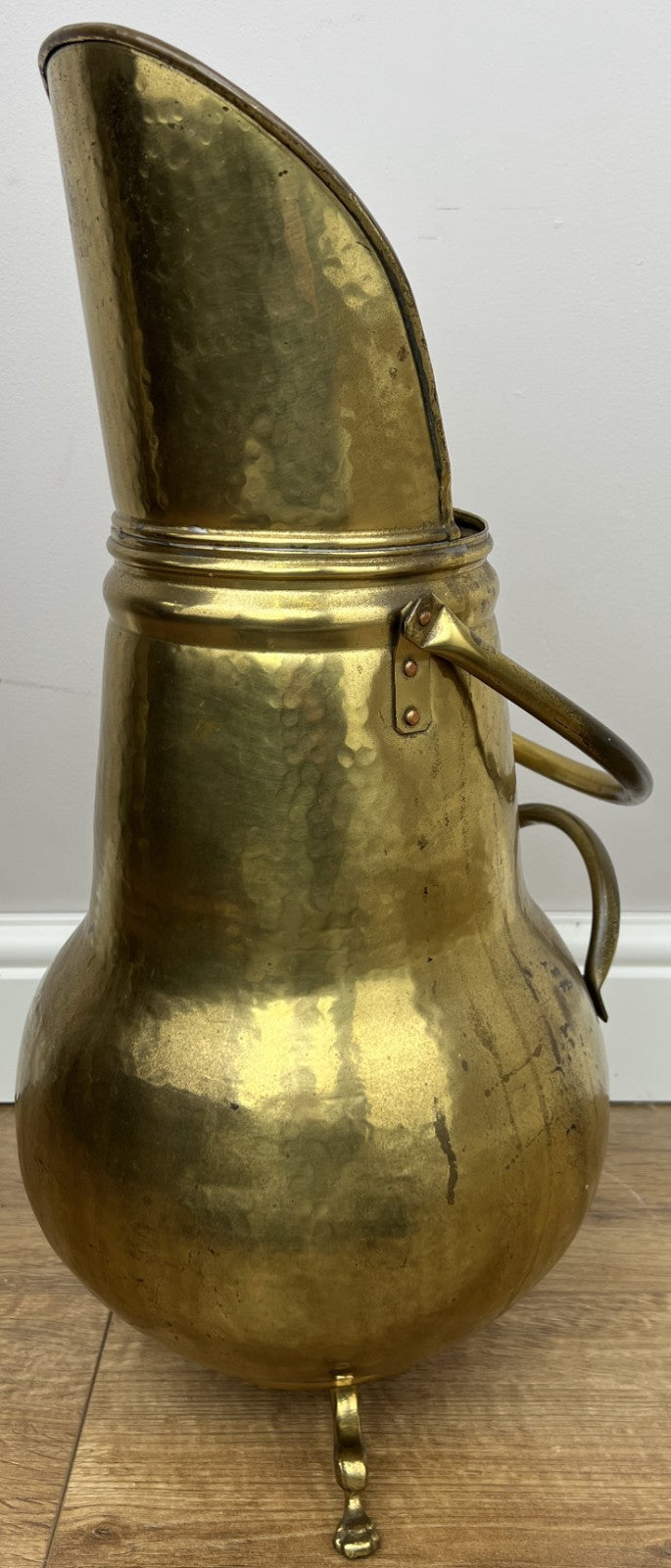 Umbrella Stand Vintage Style Brass Hall Stick Holder Lion Paw Feet LOT 60216