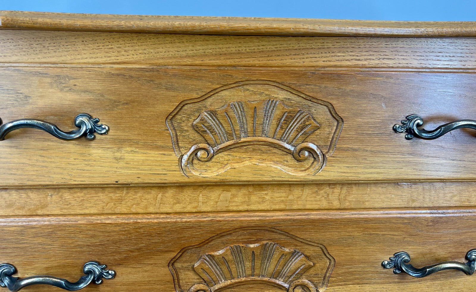 Chest of Drawers Vintage French Louis XVI Oak 3 Drawers Bedroom Cabinet LOT 37277