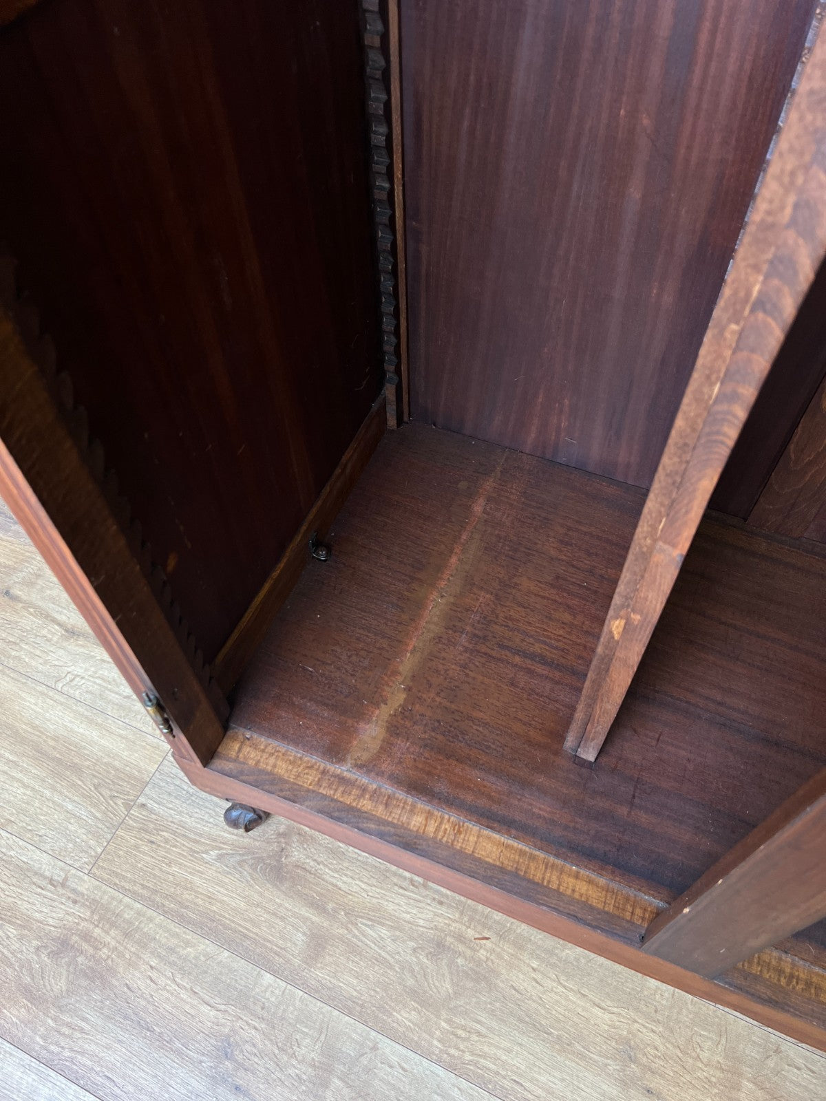 Wardrobe Vintage French Louis XVI Style Oak Three Door Carved Armoire LOT 61189