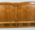 Bed Vintage French Louis XVI Double Bed Frame Oak Carved Headboard LOT 45906