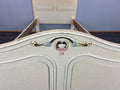 Bed Vintage French Shabby Chic Single Bed Frame Carved Headboard LOT 45963
