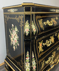 Cabinet Vintage French Style Painted Floral 3 Drawer Chest Sideboard LOT 439710