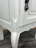 Pair of Bedside Tables Antique French Style Shabby Chic Carved Cabinets LOT 29869