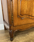 Bookcase Vintage French Louis XIV Style Oak Display Cabinet Sideboard LOT 49349