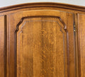 Wardrobe Vintage French Louis XVI Style Oak Four Door Armoire LOT 48263