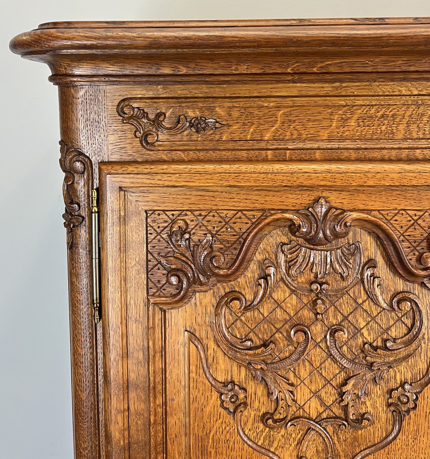 Cabinet Vintage French Louis XVI Oak Sideboard Carved Panels Cupboard LOT 45072