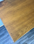 Cabinet Antique French Style Oak Carved Table with Two Drawers LOT 480016