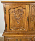 Cabinet Vintage French Louis XIV Style Oak Sideboard Carved Cupboard LOT 62665