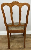 Dining Chairs Vintage French Louis Style Oak Set Upholstered Seats LOT 488512