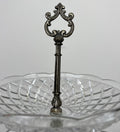 Bomboniere Vintage French Crystal Cut Three Tier Serving Cake Stand LOT 6439