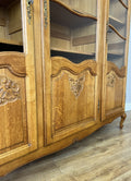 Bookcase Vintage French Louis XVI Oak Display Cabinet Carved Sideboard LOT 63137