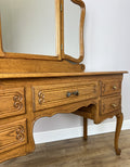 Dressing Table with Mirror Vintage French Oak Louis Vanity Table Makeup LOT 63219
