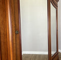 Wardrobe Antique French Mahogany Three Door Mirrored Carved Armoire LOT 61275