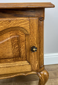 Pair of  Bedside Tables Vintage French Louis Oak Nightstands Cabinets LOT 49115