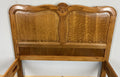 Bed Vintage French Louis XVI Single Bed Frame Oak Carved Headboard LOT 45977