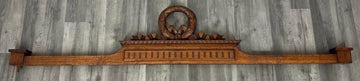 Pediment Antique French Hand Carved Oak Crown Crest Architectural LOT 70240