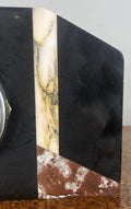 Clock Vintage French Style Art Deco Marble Mantel Clock Set LOT 47645