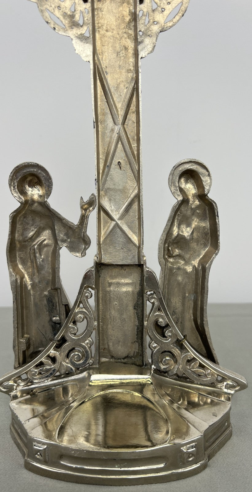 Crucifix Vintage French Style Metal Ornate Religious Figure LOT 642011