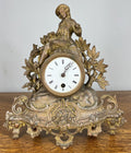 Clock Vintage French Style Mantel Clock with Matching Candelabras Set LOT 46802