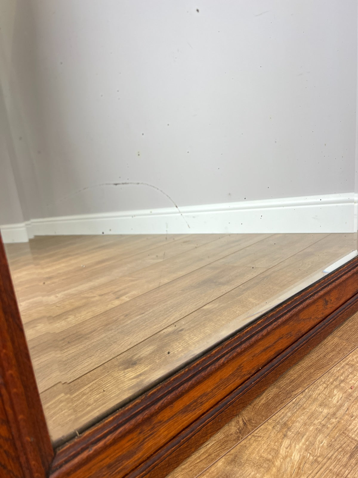 Mirror Antique French Oak Wall Mirror Home Decor Carved Wall Frame LOT 63697